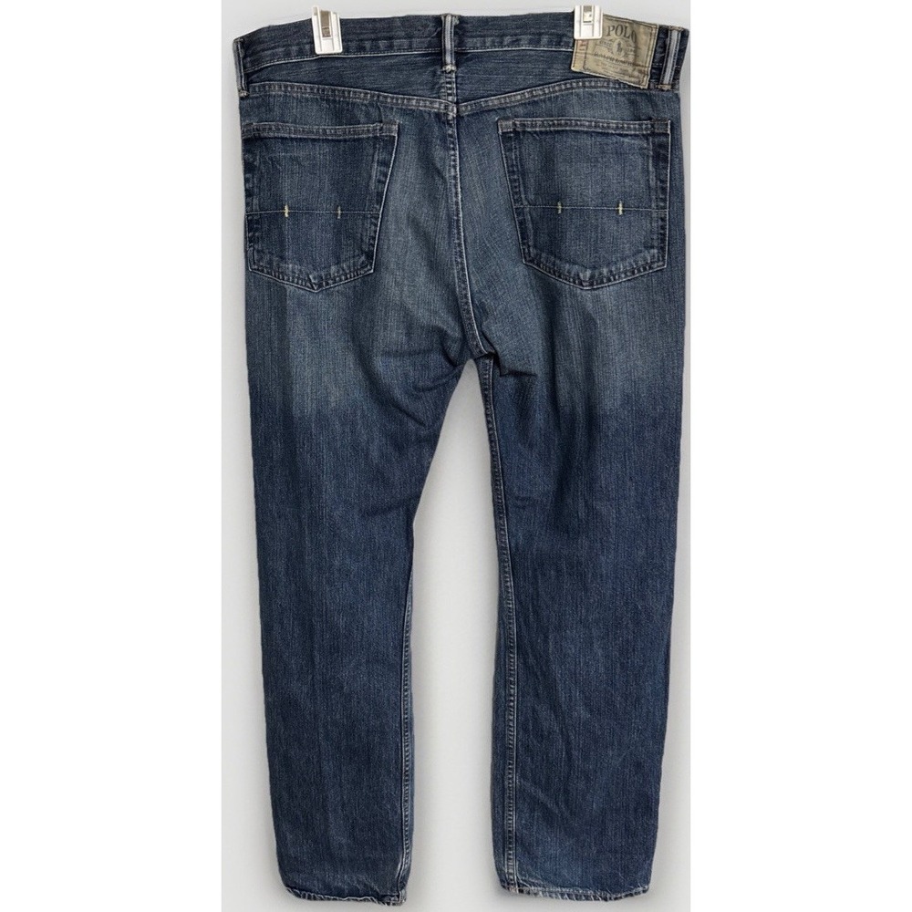 Vtg Ralph Lauren Polo Jeans Blue Classic 867 Fit Straight Men's 35 X 32